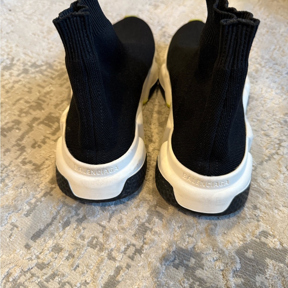 Balenciaga Black Sock Sneakers Size 8 - Picture 3 of 5